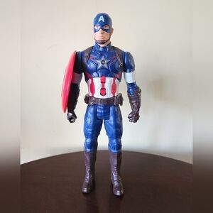 Captain America Talking Action In French Figure 12‎ Inch Hasbro Marvel Hero